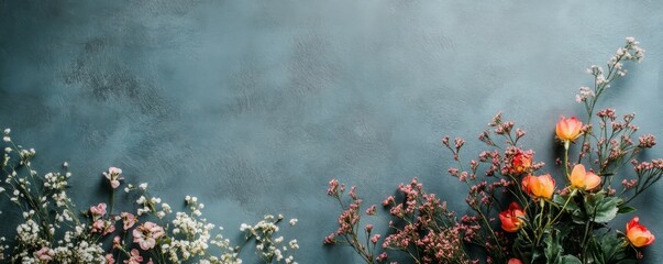 Natural Floral Background with copy-space