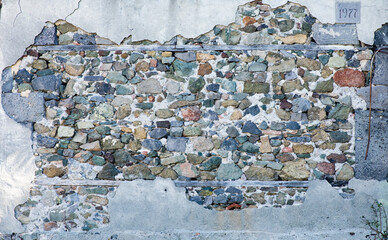 Canvas Print - color stones, grunge background