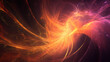 © Thiago - An abstract digital background featuring a vortex of glowing particles and lines, representing a data stream or digital transformation. Vortex. Illustration