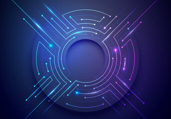 tech_background12Colorful And Futuristic Cyber Connection Background