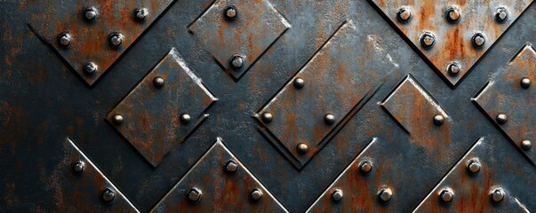 Brushed Metal Surface with Subtle Patterns - Modern Industrial Texture