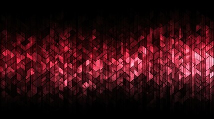 Poster - Abstract Geometric Background with Red and Black Color Palette