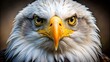 © udomsak - Close-up of an eagles face with intense gaze, strong eye contact, piercing stare