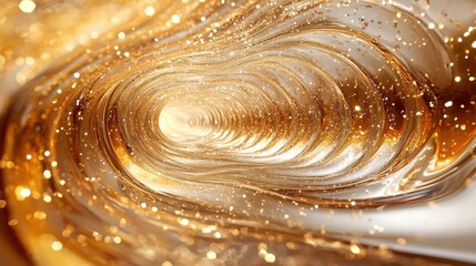 Poster - abstract 3d design gold colored background seamless looped vide