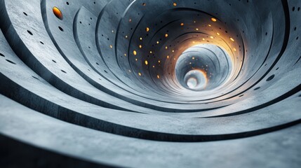 Poster - abstract 3d render gray geometric composition desig