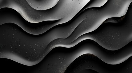 Poster - abstract 3d rendered black background minimalist desig