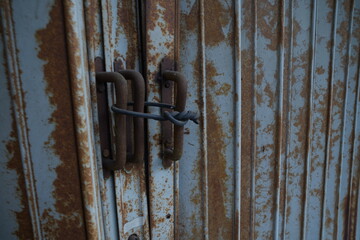 old rusty lock