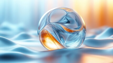 Poster - abstract 3d rendering of polygonal sphere geometric shape futuristic modern background desig
