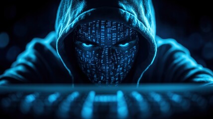 Poster - Cybersecurity threats hacking incident digital realm visual content dark environment close-up technology concepts