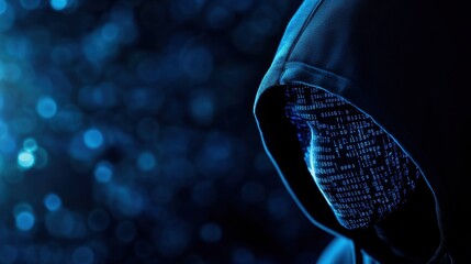 Poster - Cybersecurity awareness event virtual space digital art dark environment close-up view technology concept for safety