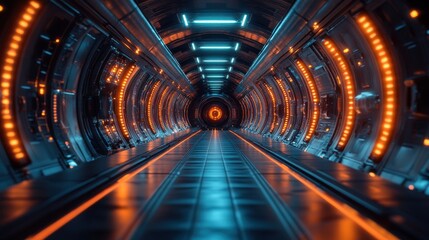 Poster - futuristic background 3d rende