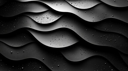 Poster - abstract background illustration of abstract grey circles background design for banner poster flyer dark curved lines and circle