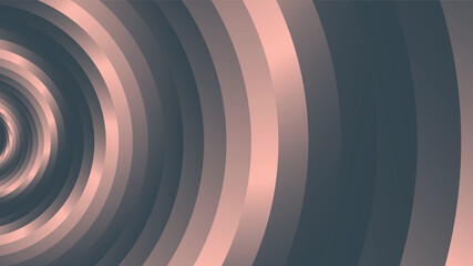 Poster - Whirling Abstract Peach and Charcoal Circle Wave from Left Direction Background