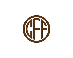 Fototapete - CFF logo design vector template. CFF