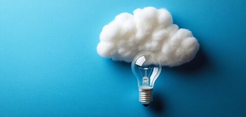 Poster - Bright Idea Cloud Computing Concept.