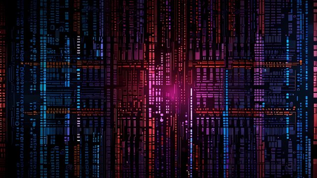 Dark red purple blue color Light Abstract pixels Technology background for computer graphic website internet. circuit board. text box. Mosaic, table