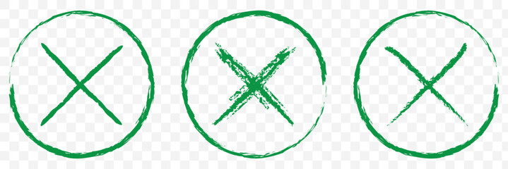 Poster - Cross icon. Cross Mark sign symbol. eps 10.