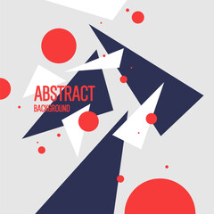 Poster - modern geometric composition of various shapes. illustration for design. abstract background in the 