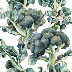 Aufkleber - Close-up of broccolis, isolated on a transparent background