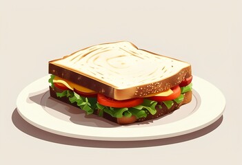 Canvas Print - sandwich