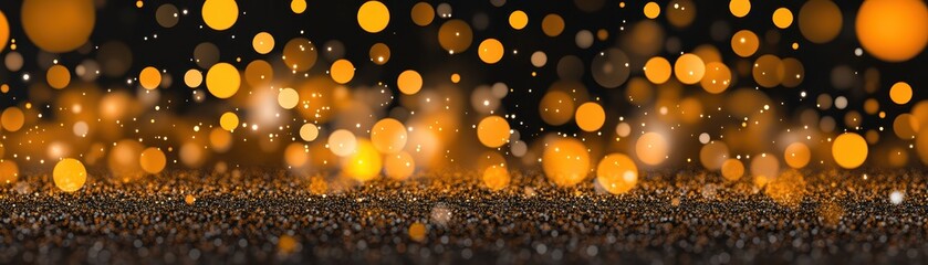 Wall Mural - dazzling bokeh lights, a captivating display of illuminated night scene with magical glow