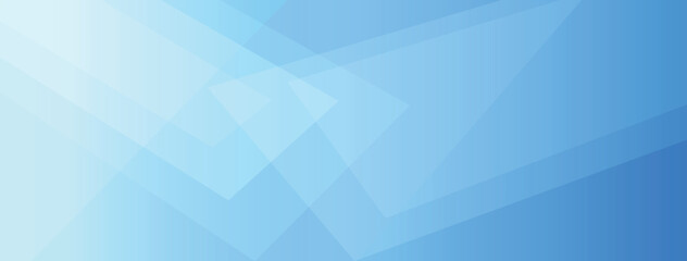 Wall Mural - modern light blue abstract banner background vector with overlapping geometric shapes and copy space