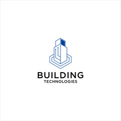 Aufkleber - structure technology building design. construction real estate apartment logo.