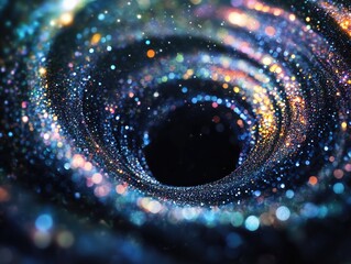 Wall Mural - galaxy with black hole