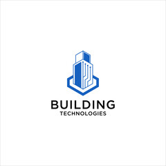 Aufkleber - structure technology building design. construction real estate apartment logo.