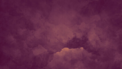 Wall Mural - Watercolor background with red clouds and light hues.orange smoke on red and black background.