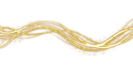 Wall Mural - creative sparkling gold line overlays
