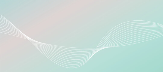 Poster - Modern Abstract background. Line wave glowing effect illustration vector. Professional future technology digital design concept. Vector illustrator.	