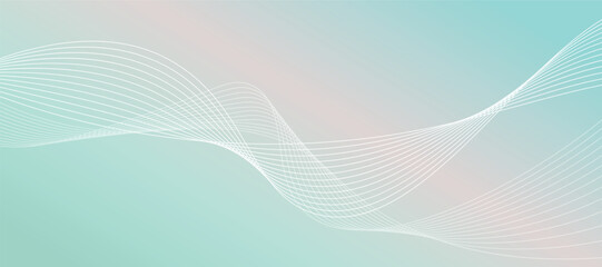 Poster - Modern Abstract background. Line wave glowing effect illustration vector. Professional future technology digital design concept. Vector illustrator.	