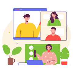 Poster - Engaging webinar session with diverse participants interacting online