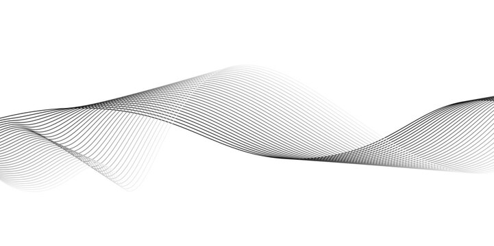 Modern abstract white wave digital geometric Technology,Design for banner, wallpaper, background and many more,twisted curve lines with blend effect abstract vector abstract background