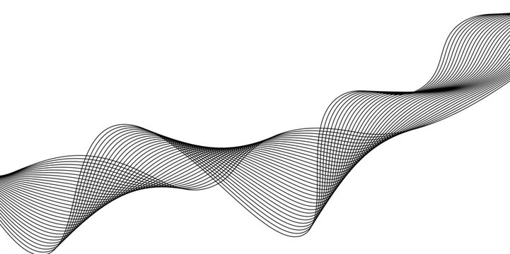 Modern abstract white wave digital geometric Technology,Design for banner, wallpaper, background and many more,twisted curve lines with blend effect abstract vector abstract background