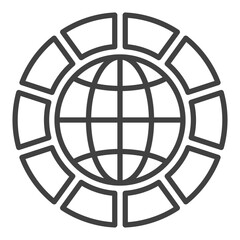Poster - Multipolarity vector simple icon or symbol in outline style