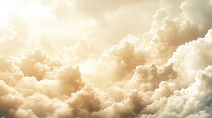 Golden Cumulus Cloudscape