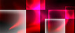 © antishock - Glass squares with neon shiny light abstract background