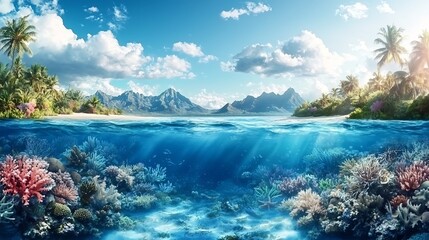 Poster - a detailed marine biodiversity map overlaid with a virtual twin system that assesses and visualizes 