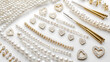 © Hart - Delicate jewelry pieces with pearls and heart designs, perfect for crafting