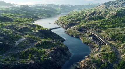 Poster - optimizing hydropower potential with virtual twin a geospatial analytics solution for efficient dam 