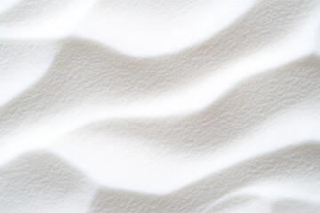 Poster - Close-up of soft, white sand patterns creating a serene and calming texture.