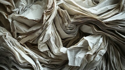 Aufkleber - Intricate layers of paper folding showcase studio artistic photography creative workspace close-up perspective