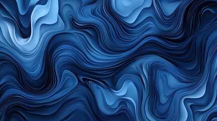 Poster - Abstract swirling patterns in shades of blue create a fluid, dynamic visual effect.
