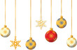 © wanda - baubles snowflakes christmas ornaments png