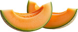 Juicy Cantaloupe Melon Slices Fresh Summer Fruit