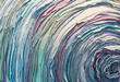 © sirirak - Blurred recycle fabric background, closeup reuse old fabric background