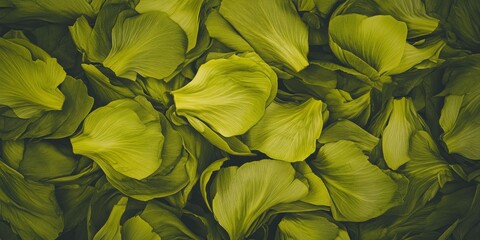 Poster - Texture of marinated artichoke hearts displayed in vibrant green hues
