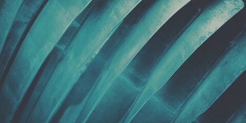 Poster - Shiny propeller blades showcasing detailed texture and reflections